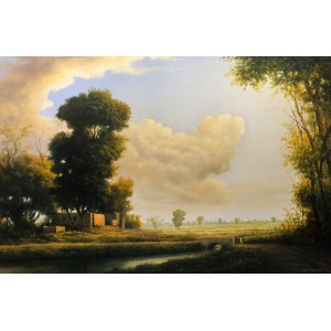Zulfiqar Ali Zulfi, 40 x 60 inch, Oil on Canvas, Landscape Painting-AC-ZUZ-051